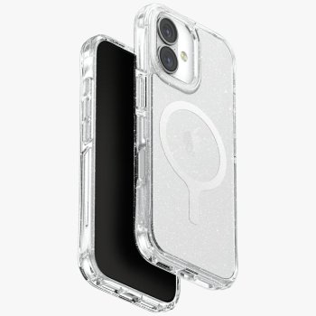 Uniq LifePro Xtreme Magclick Charging dėklas, skirtas iPhone 17, skaidrus su blizgučiais