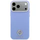 Dėklas Guess iPhone 18 Pro / 17 Pro su MagSafe Grained Round Strass, mėlynas