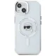 Karl Lagerfeld IML Metal Karl Head MagSafe dėklas telefonui iPhone 15 Plus, baltas