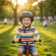 Vaikiškas dviratininko šalmas Trike Fix su LED, M (55–58 cm), juodas