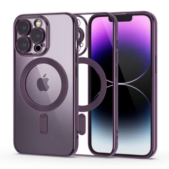 Tech-Protect MagShine MagSafe dėklas, skirtas iPhone 14 Pro, violetinis