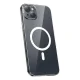 Baseus Magnetic Crystal Clear dėklas iPhone 13 su stiklu, skaidrus