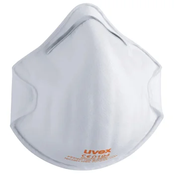uvex silv-Air classic 2200 FFP2 respiratorius be vožtuvo, 3 vnt., baltas