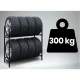 Humberg HM-386 metalinė padangų lentyna 8 ratams, 120 x 109 x 45 cm
