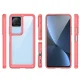 Hibridinis dėklas Xiaomi Poco F4 5G Outer Space Case su TPU rėmeliu, raudonas