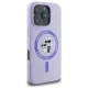Karl Lagerfeld Silicone Karl&Choupette Heads Ring MagSafe dėklas iPhone 16 Pro, violetinis