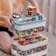 Stackable 5-Tier Storage Organizer for Lego and Building Blocks, blue