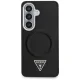 Guess Embossed Ring Triangle Logo MagSafe Case for Samsung Galaxy S26 - Black