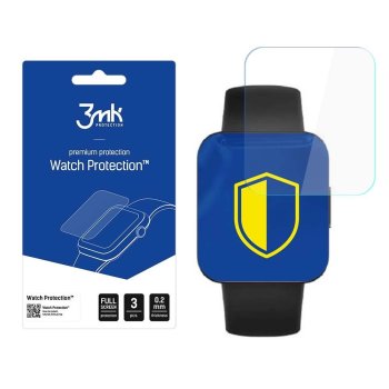 POCO Watch 3MK ARC+ Protective Film Rounded Fullscreen Watch Protector, 3 pcs.