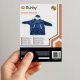 Ruhhy Oversized Blanket Hoodie, Warm Wearable Blanket with Pocket 26147, Navy Blue