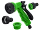 DIVODV Expandable Garden Hose with Spray Gun, 10.5-22.5m, Black/Green