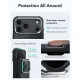 ESR Cyber Tough MagSafe dėklas iPhone 18 Pro Max / 17 Pro Max su stovu, juodas