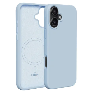 Etteri Silicone Mag dėklas, skirtas Apple iPhone 16 (6.1"), šviesiai mėlynas