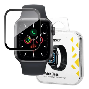 Hibridinis apsauginis stiklas Wozinsky Watch Glass, Apple Watch 40 mm, juodas