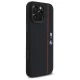 BMW Silicone Hexagon Red Line dėklas iPhone 16 Pro Max su MagSafe, juodas
