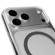 Puro Lite Mag dėklas iPhone 17 Pro telefonui su MagSafe, skaidrus su pilku žiedu