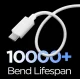 USB-A į USB-C laidas Spigen Essential EB6015AC 60W 150 cm, baltas