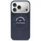 Karl Lagerfeld Embossed Open Ring RSG MagSafe dėklas iPhone 18 Pro Max / 17 Pro Max, mėlynas