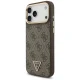Guess 4G PU odinis MagSafe dėklas, skirtas iPhone 17 Pro Max, juodas