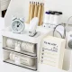 Desk Organizer for Cosmetics and Stationery, White