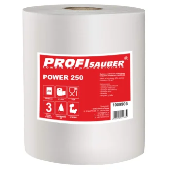 Neaustinė pramoninė valymo šluostė ProfiSauber POWER 250, 250 lapelių