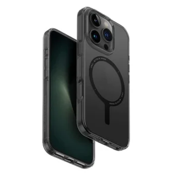 Uniq Clario dėklas iPhone 16 Pro (6.3") su Magclick įkrovimu, dūminis