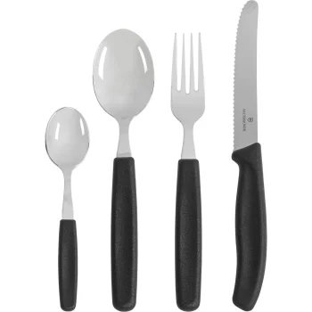 Stalo įrankių rinkinys Victorinox, 24 dalių, juodas