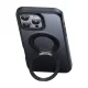 McDodo PC-4933 MagSafe dėklas telefonui iPhone 16 Pro Max su stovu, juodas