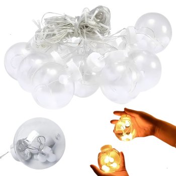 Kalėdinė girlianda-užuolaida, 138 LED, IP44, šilta balta