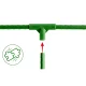 Trišakės augalų atramų jungtys Plonos PL-941 (11 mm, 4 vnt.), žalios