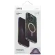 Uniq Iridescia Magclick dėklas su MagSafe skirtas iPhone 16 Pro, juodas