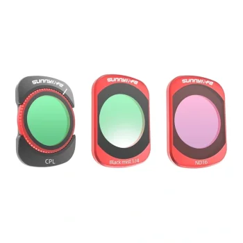 Filtrų rinkinys Sunnylife Osmo Pocket 4 / Pocket 3 CPL ND16 Black Mist 1/4