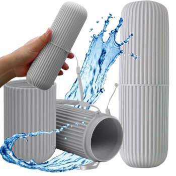 Travel Toothbrush and Toothpaste Case 27158_SZ, Grey