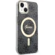 Guess dėklas iPhone 15 Plus / 14 Plus 4G MagSafe, juodas