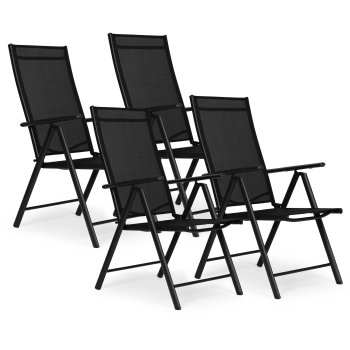 Sulankstomos sodo kėdės MultiGarden 133182, 4 vnt., juodos