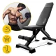 Reguliuojamas sulankstomas sporto suolelis 4Fizjo EVO, juodas/raudonas