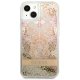 Guess Paisley Liquid Glitter dėklas iPhone 13 mini, auksinis
