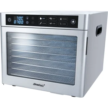 Maisto džiovyklė Steba ED 80 Steel Deluxe 500 W, pilka