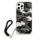 Guess dėklas iPhone 12 / 12 Pro telefonui Camo Collection, juodas
