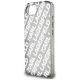 Karl Lagerfeld IML Repeat Logo dėklas iPhone 16e, sidabrinis