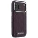 Karl Lagerfeld Grained Mono MagSafe dėklas iPhone 17 / 18 Pro Max, bordo