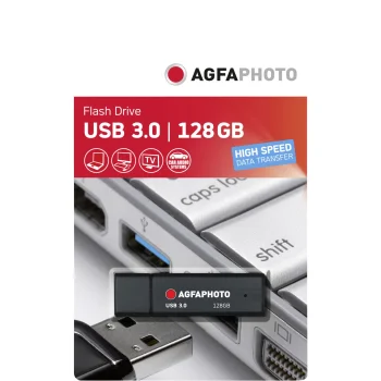 USB atmintinė AgfaPhoto 128 GB USB 3.0, juoda