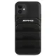 Dėklas „iPhone 12 mini“ telefonui „Mercedes-AMG Debossed Lines“, juodas