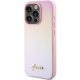 Guess iPhone 15 Pro Max Case Saffiano Iridescent Script, Pink