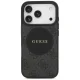 Guess dėklas iPhone 17 Pro telefonui 4G Circle Classic Logo MagSafe, juodas
