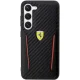 Ferrari Carbon Contrast Edges dėklas Samsung Galaxy S23+ Black