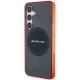 Mercedes AMG MagSafe dėklas Samsung Galaxy S24 telefonui, juodas / skaidrus
