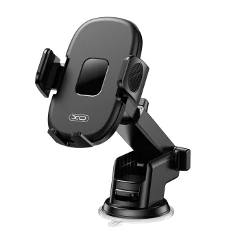 Automobilinis telefono laikiklis XO C121 su siurbtuku, juodas