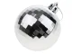 Christmas Tree Baubles 3cm, 36 Pcs, Silver and White