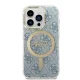 Guess rinkinys iPhone 14 Pro dėklas ir MagSafe įkroviklis, mėlynas